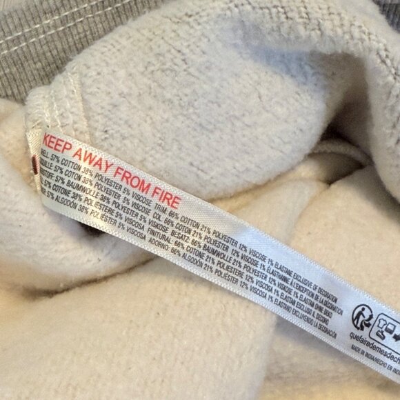 SMALL Free People Movement Making It Gray Cream Colorblock Joggers Sweatpants - Picture 12 of 12